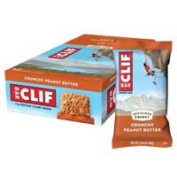 Clif Barritas Energéticas 68g Crunchy Peanut Butter 12 Unidades