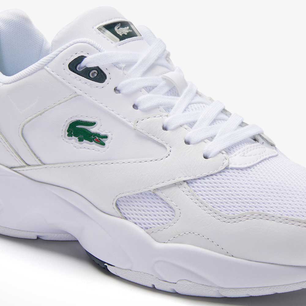 Lacoste Storm 96 Textile Leather White buy and offers on Smashinn