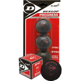 Dunlop Progress Enkele Red Dot Squash Ballen Doos