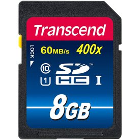 Transcend Minneskort SDHC 8GB Class 10 UHS-I 400x Premium