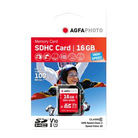 Agfa SDHC 16GB High Speed Class 10 UHS I U1 V10 Geheugenkaart