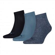 puma-chaussettes-courtes-plain-quarter-3-paires