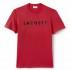 Lacoste Crew Neck Lettering Kurzarm T-Shirt