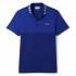 Lacoste Lightweight Striped Knit Short Sleeve Polo Shirt