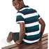 Lacoste Sport L.12.12 Striped Ultra Light Cotton Short Sleeve Polo Shirt